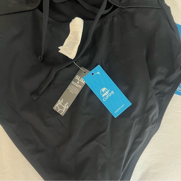 Cupshe Classic Black One-Piece Swimsuit - Picture 2 of 6